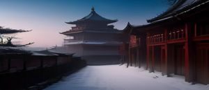 城市夜晚咖啡馆内两个人隔着桌子对望，暖光与窗外冷色街景形成对比，情感伦理片氛围